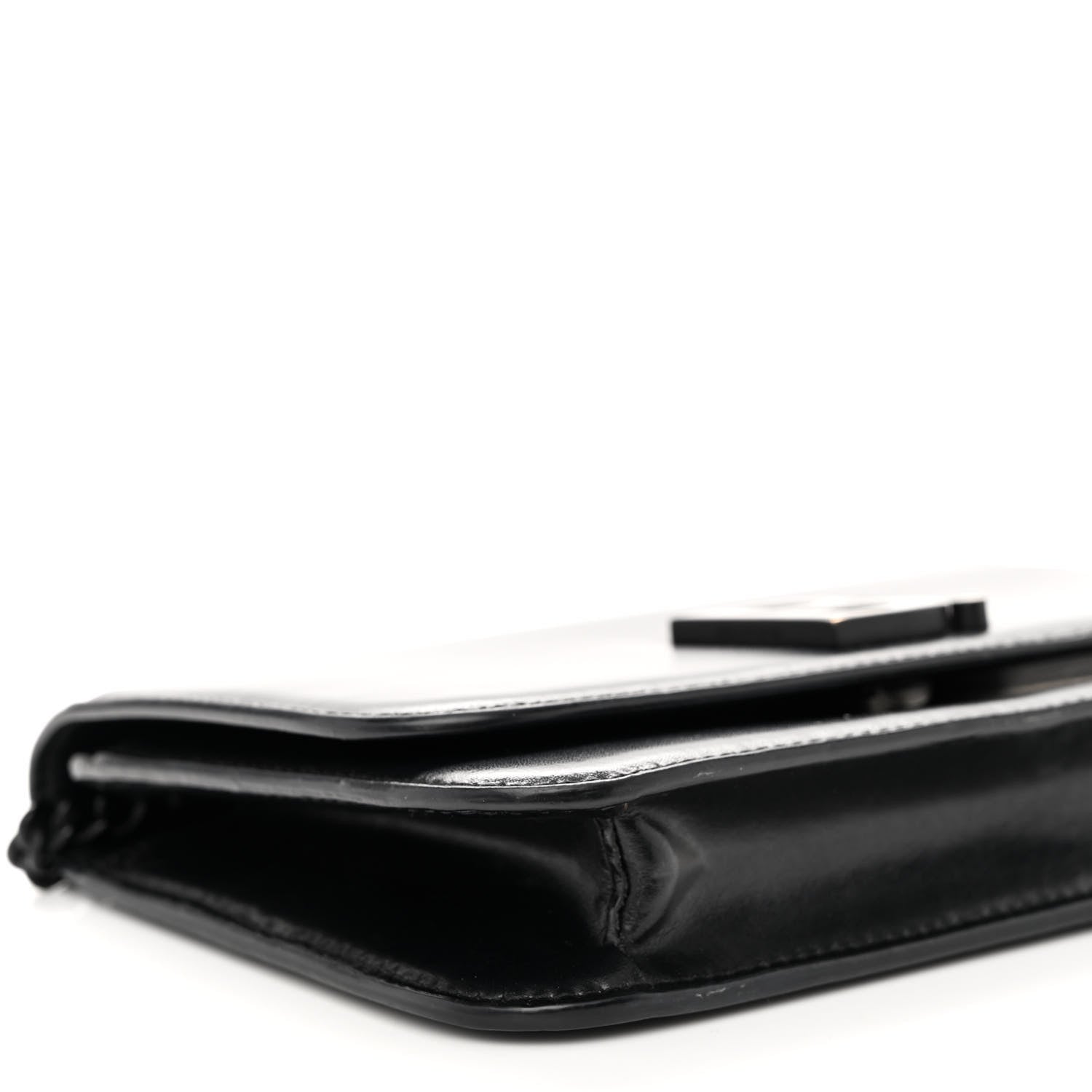 Balenciaga Smooth Calfskin B Wallet on Chain Black 8 of 9