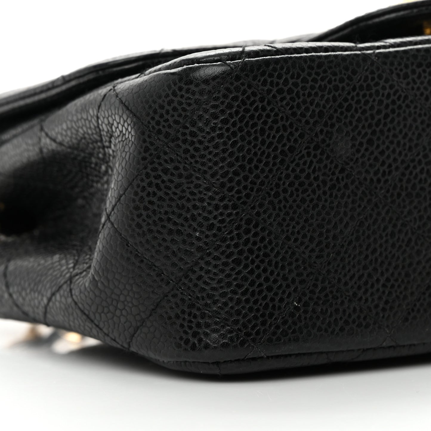 Caviar Quilted Mini Square Flap Black