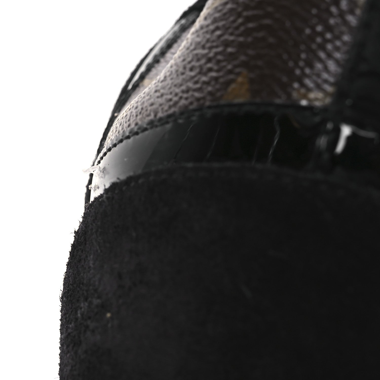 Louis Vuitton Suede Monogram Run Away Sneakers 38.5 Black 30 of 32