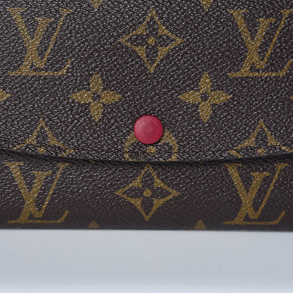 Louis Vuitton Monogram Emilie Wallet Fuchsia 8 of 8