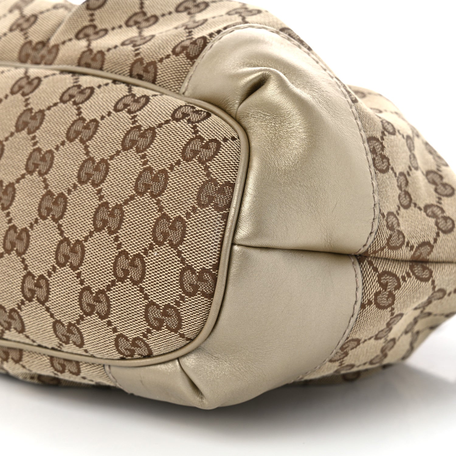 Gucci Monogram Medium Sukey Top Handle Bag Golden Beige 10 of 11