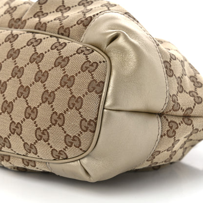 Gucci Monogram Medium Sukey Top Handle Bag Golden Beige 10 of 11