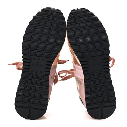 Valentino Garavani Metallic Nappa Suede Camouflage Womens Rockrunner Sneakers 37 Multicolor 5 of 8