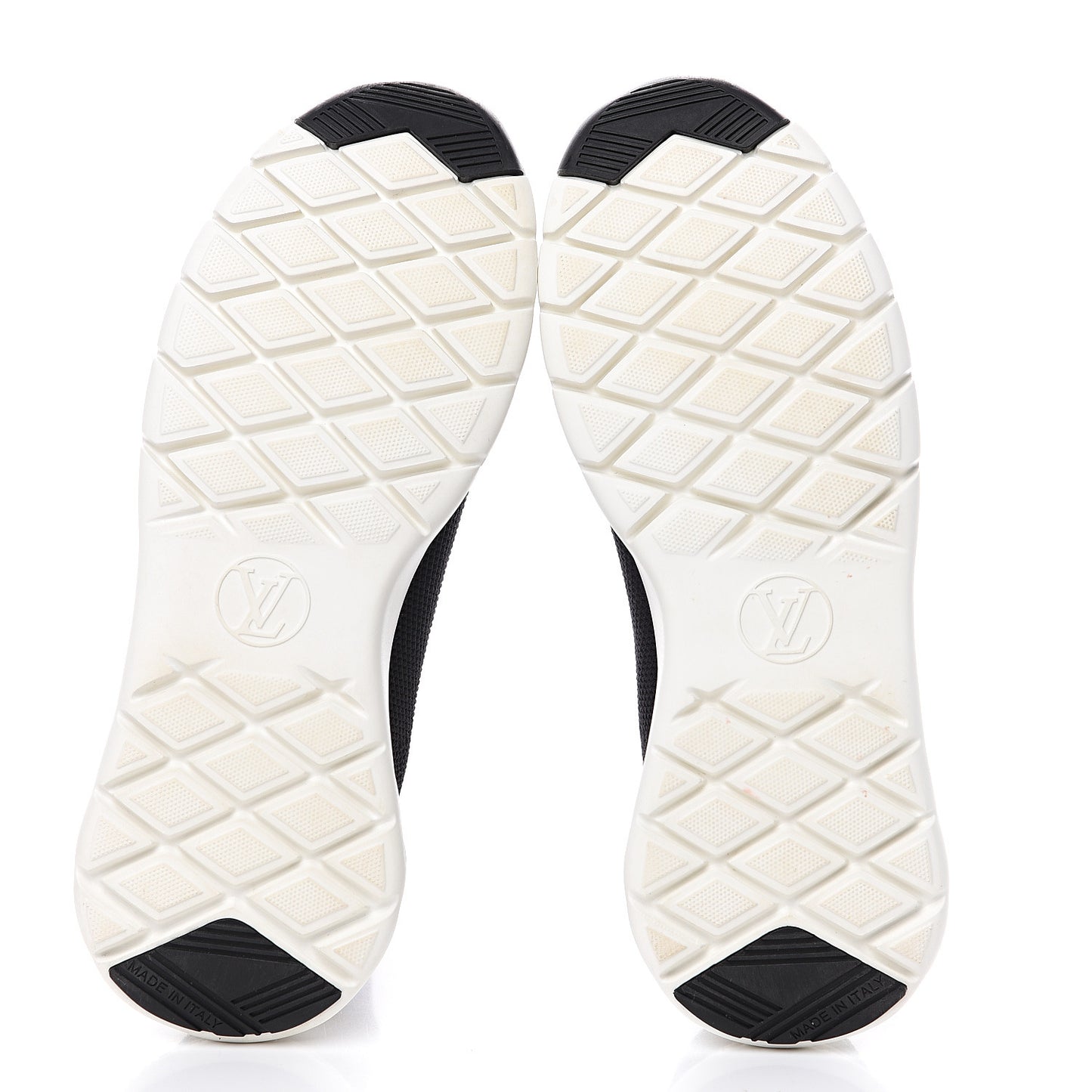 Stretch Fabric LV Black Heart Sock Sneaker 40 Black