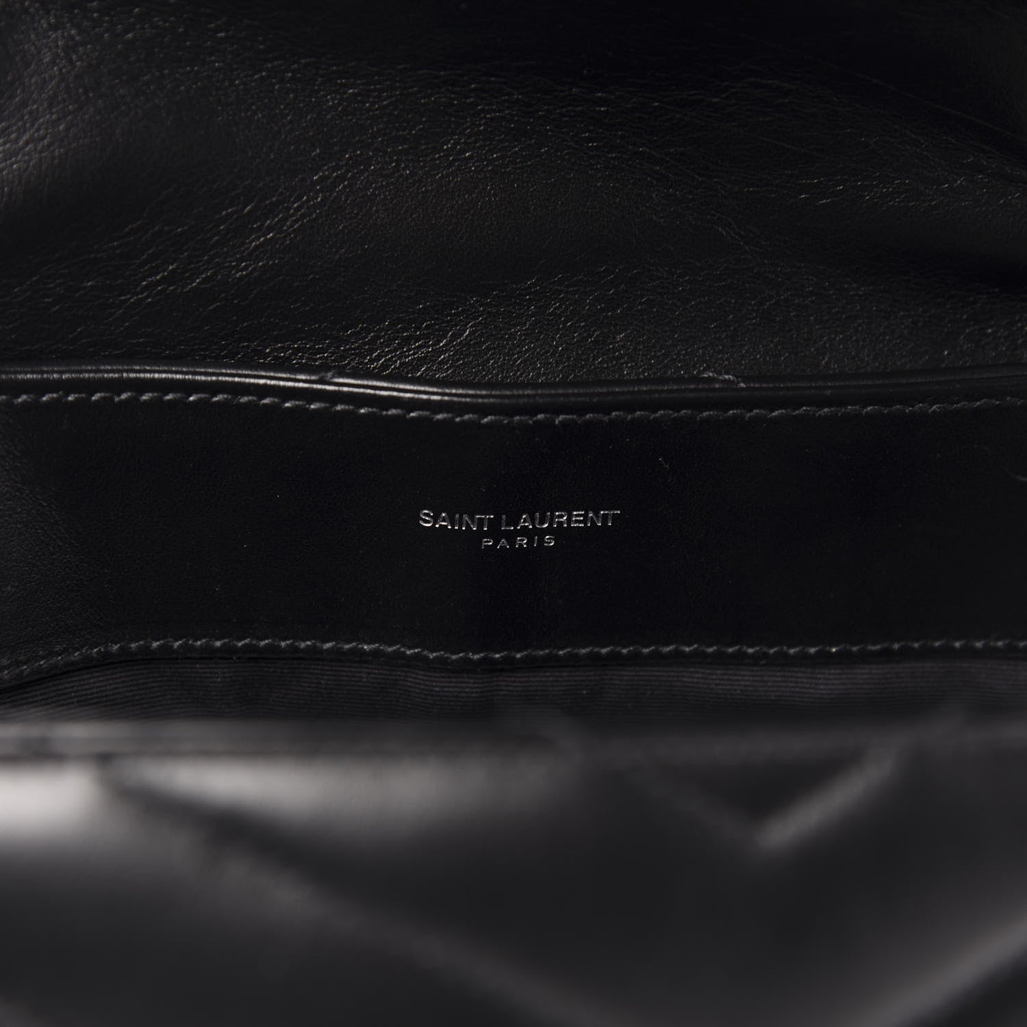 Saint Laurent Calfskin Y Quilted Monogram Medium Loulou Chain Satchel Black 7 of 11