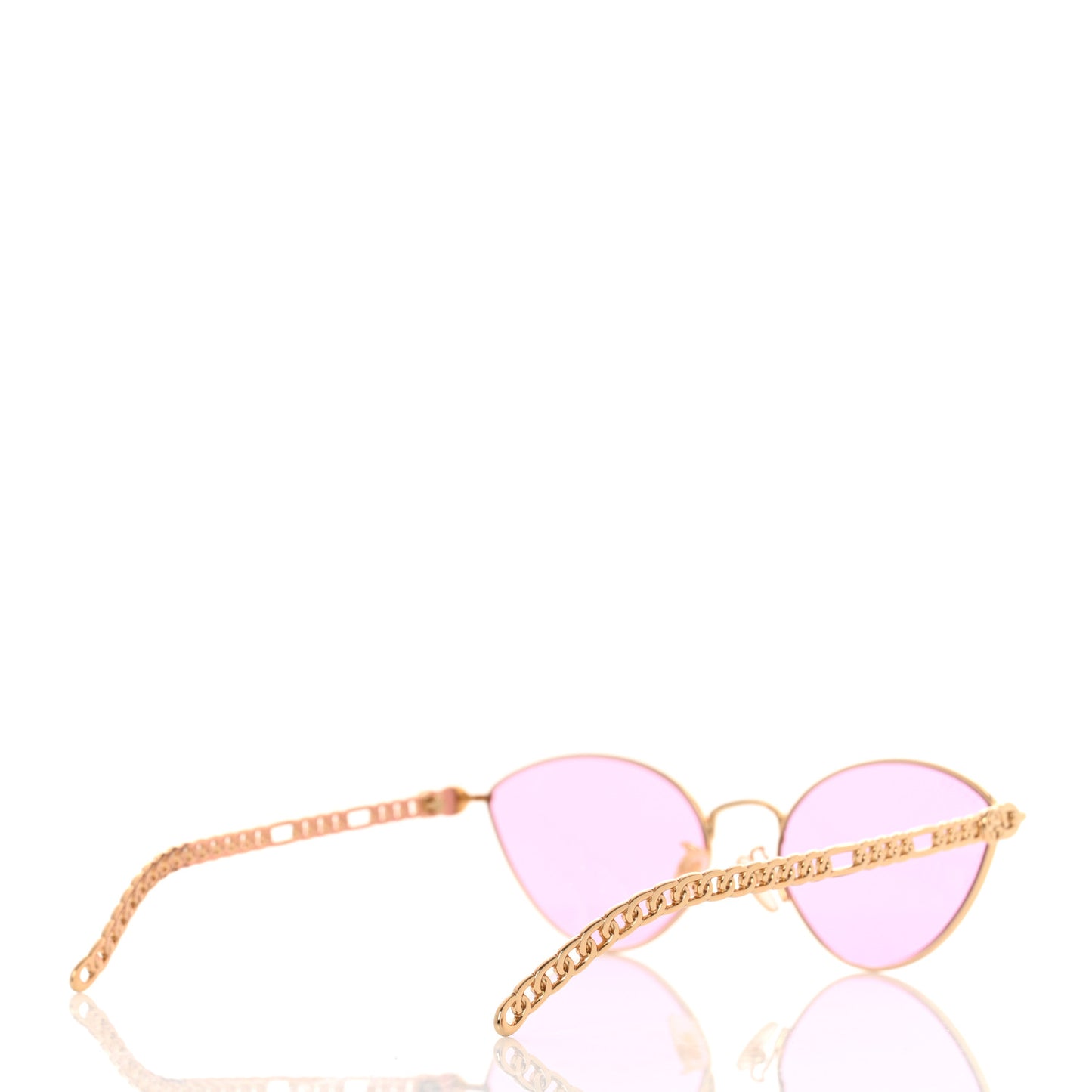 Metal Chain Cat Eye GG0977S Sunglasses Havana Pink
