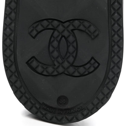 Chanel Caoutchouk CC High Boots 38 Black 6 of 8