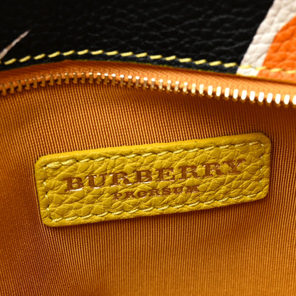 Burberry Prorsum Grained Calfskin Insect Print Pouch Black Orange Yellow 6 of 6