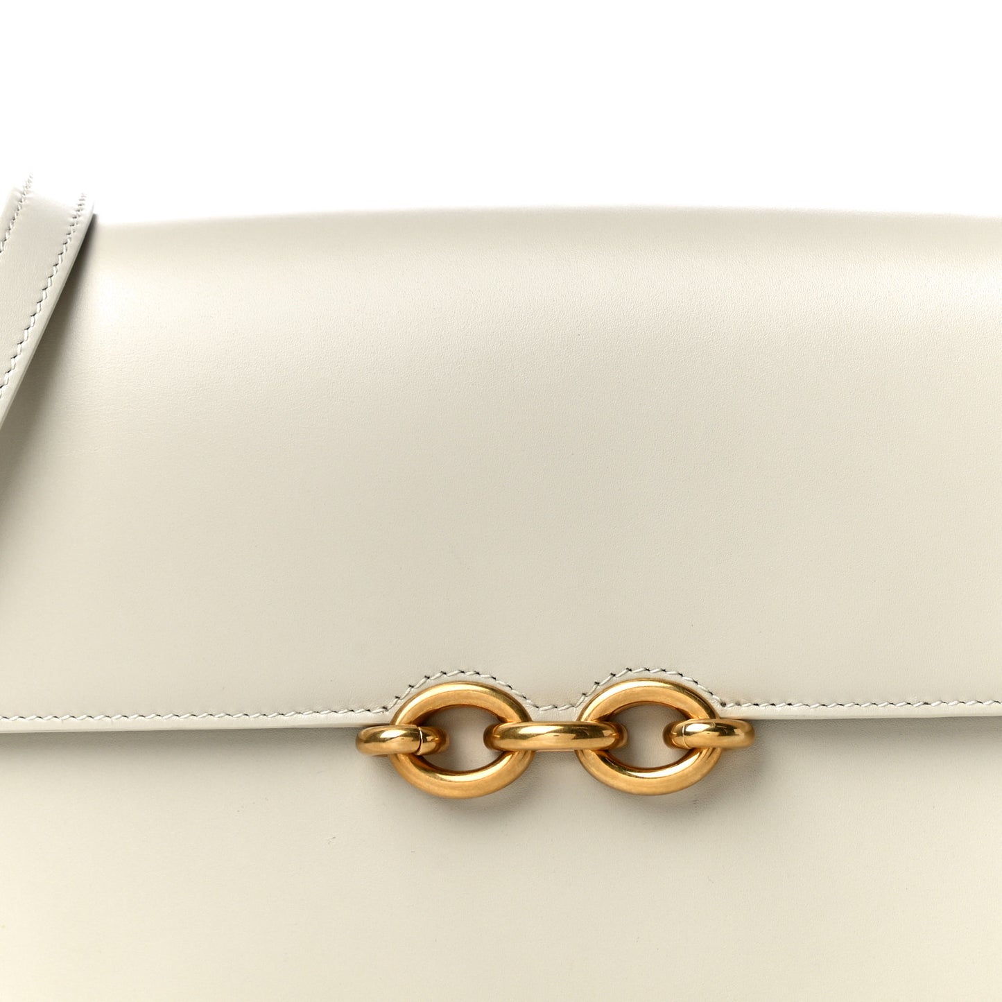 Smooth Calfskin Le Maillon Satchel Crema Soft