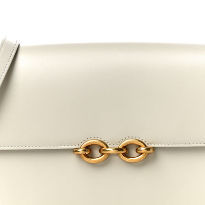 Saint Laurent Smooth Calfskin Le Maillon Satchel Crema Soft 7 of 9