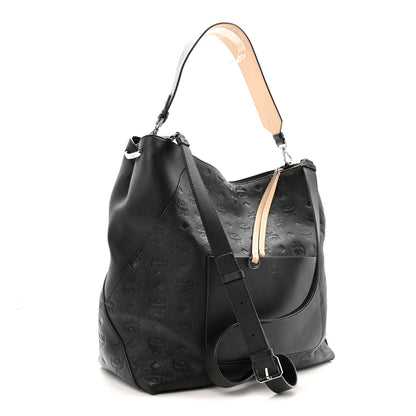 MCM Calfskin Ottomar Large Klara Hobo Black 3 of 14