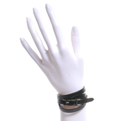 Hermes Chamonix Hapi Triple Tour Wrap Bracelet Black 2 of 6