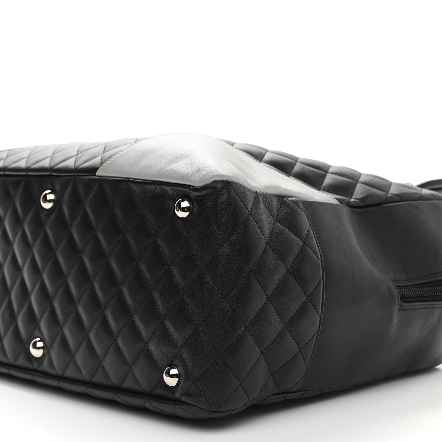 Chanel Calfskin Quilted Large Cambon Bag Black 9 of 10