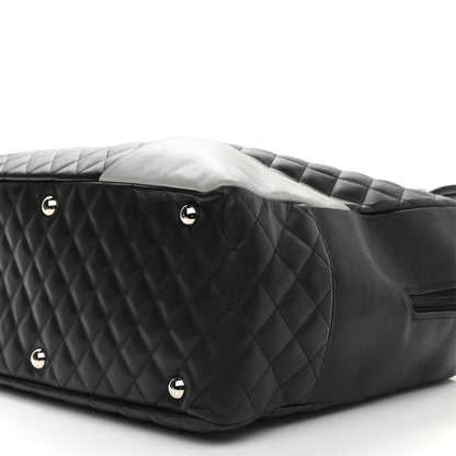 Chanel Calfskin Quilted Large Cambon Bag Black 9 of 10
