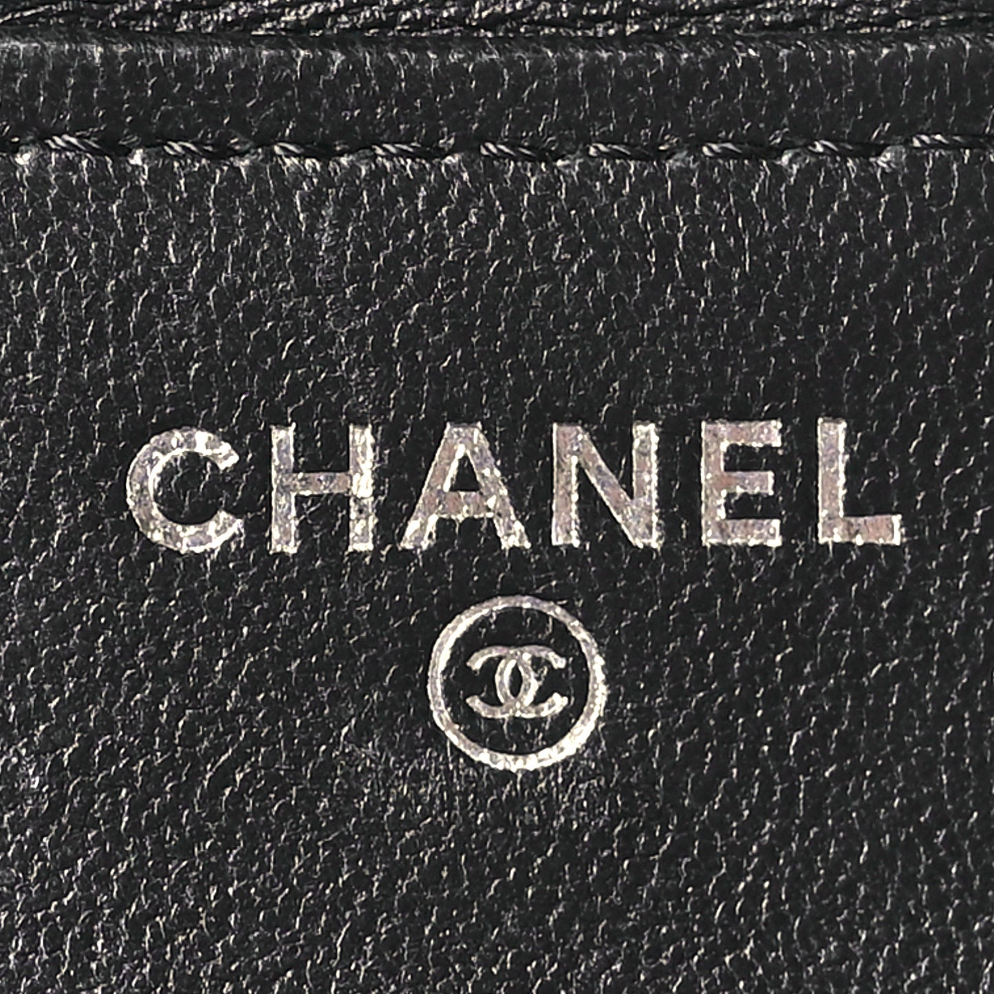Lambskin Quilted Compact Flap Wallet Black