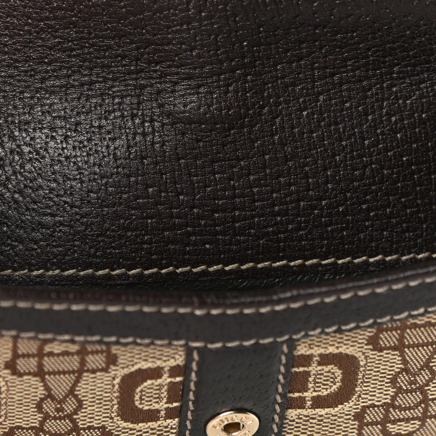 Gucci Horsebit Canvas Buckle Compact Wallet Brown 15 of 19