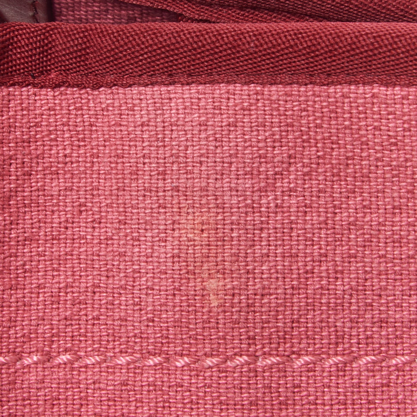 Canvas Small Deauville Tote Red