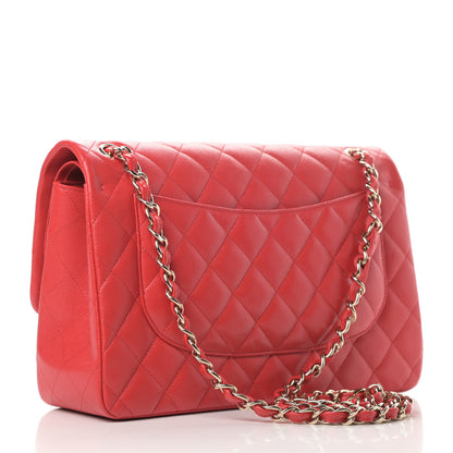 Chanel Caviar Quilted Jumbo Double Flap Red 3 of 12