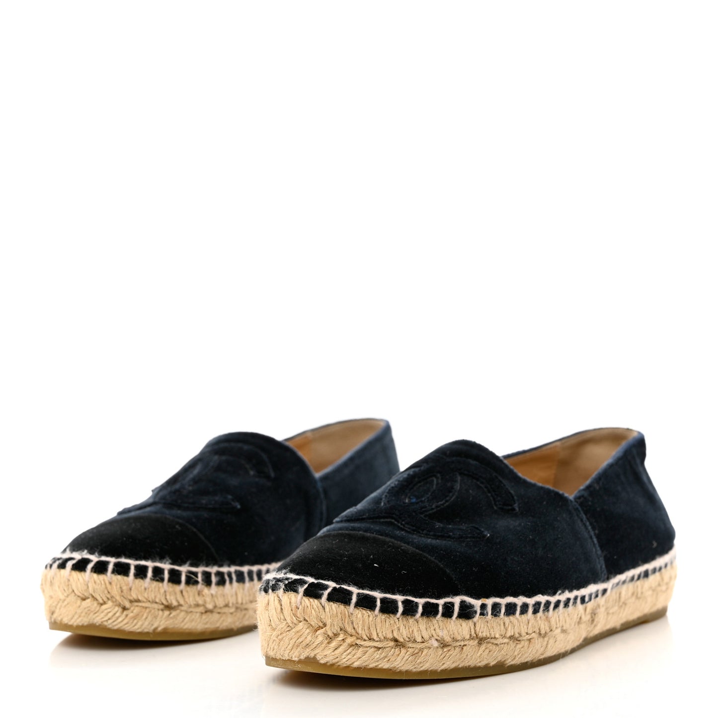 Velvet CC Espadrilles 36 Dark Navy Black