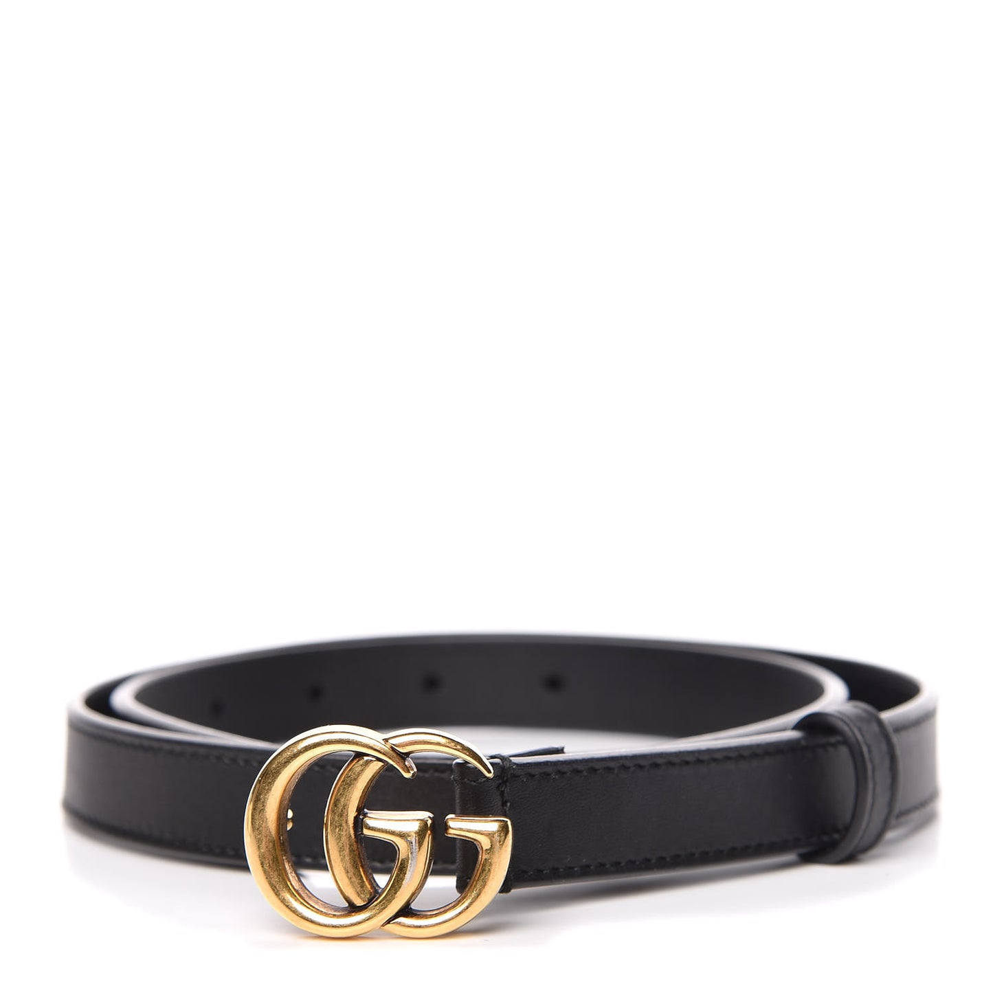 Calfskin Double G 20mm Belt 75 30 Black