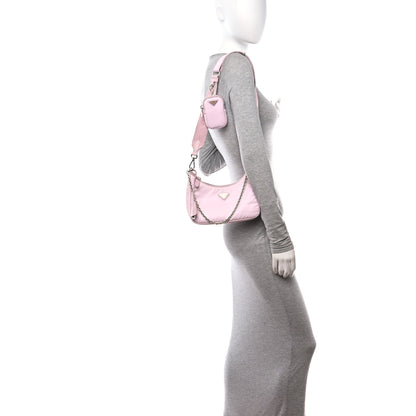 Prada Nylon Re-Edition 2005 Shoulder Bag Alabastro 2 of 10