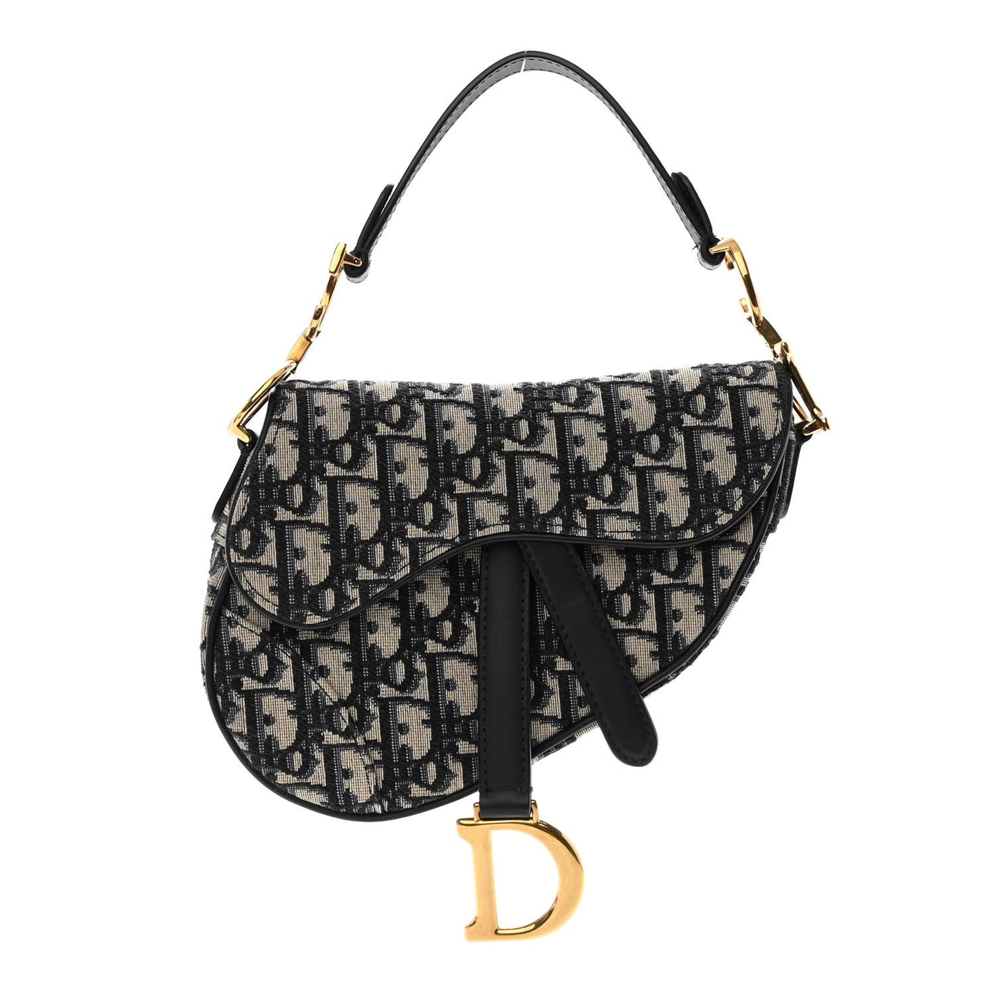 Oblique Mini Saddle Bag Blue