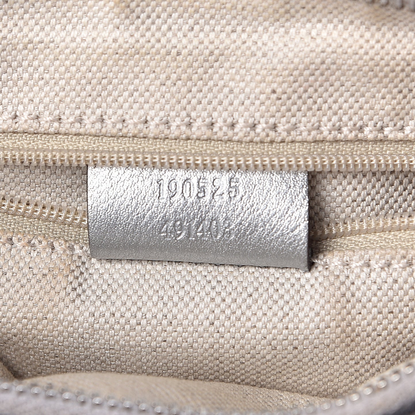 Metallic Guccissima Medium D Gold Hobo Silver