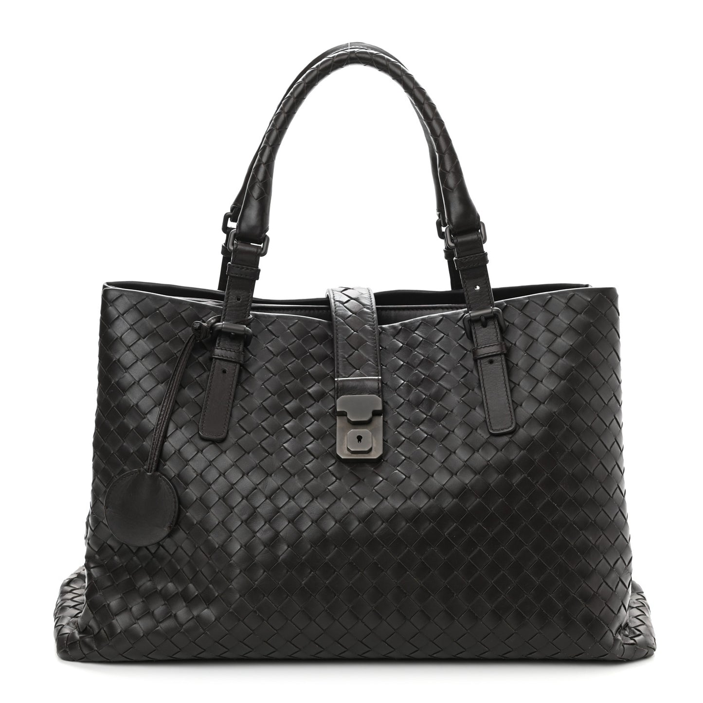 Nappa Intrecciato Medium Roma Tote Moro Moro