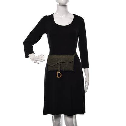 Christian Dior Oblique Saddle Belt Bag Green 2 of 10