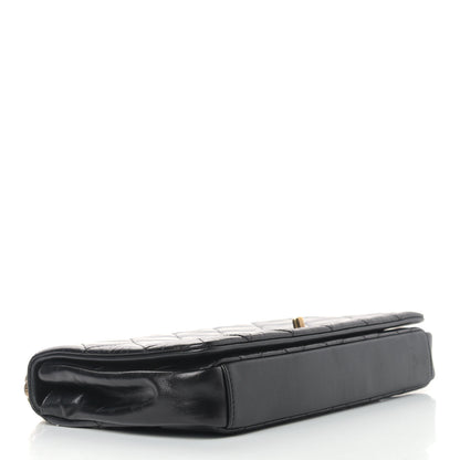 Chanel Calfskin Quilted Gold Bar Flap Black 4 of 14