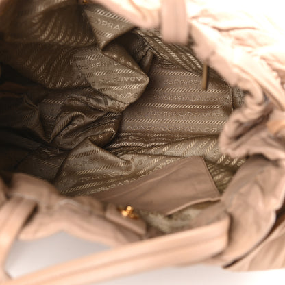 Prada Nappa Bow Tote Beige 5 of 12