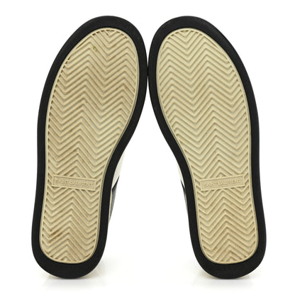 Saint Laurent Calfskin Perforated Womens Sneakers 37 White 6 of 9