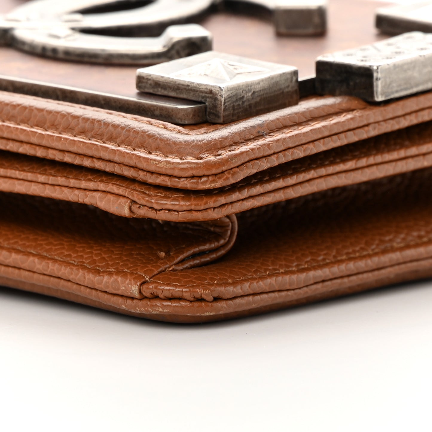 Caviar Mini Dallas Boy Brick Flap Brown