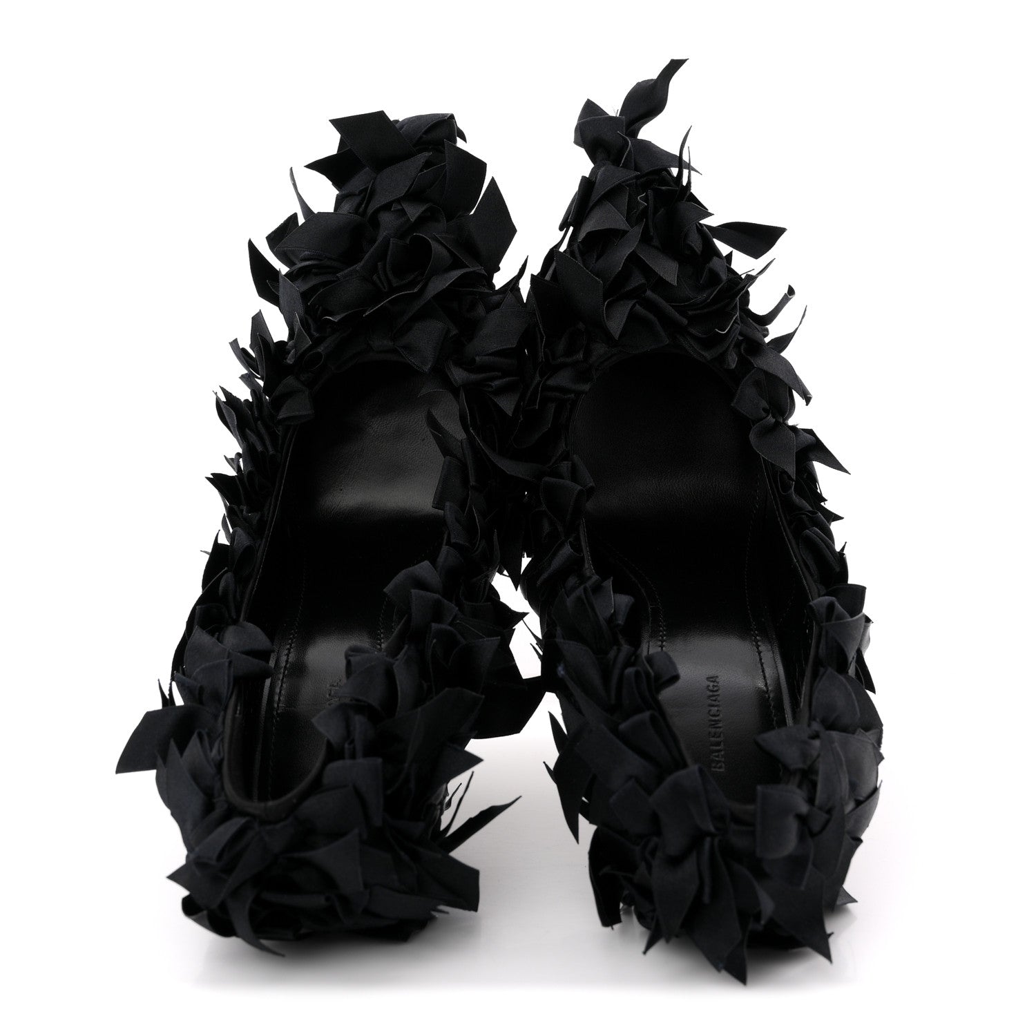 Balenciaga Satin Pointed Marie A Bows All Over 110mm Pumps  35 Black 2 of 11