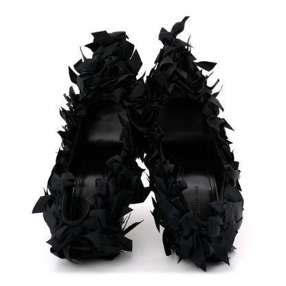 Balenciaga Satin Pointed Marie A Bows All Over 110mm Pumps  35 Black 2 of 11
