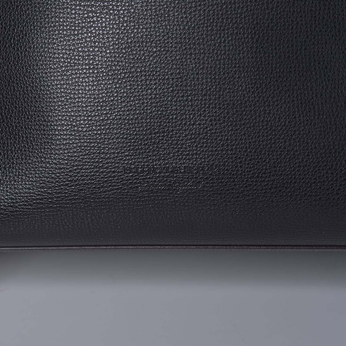 Grainy Calfskin Haymarket Check Medium Reversible Tote Black