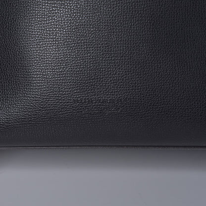 Burberry Grainy Calfskin Haymarket Check Medium Reversible Tote Black 8 of 11