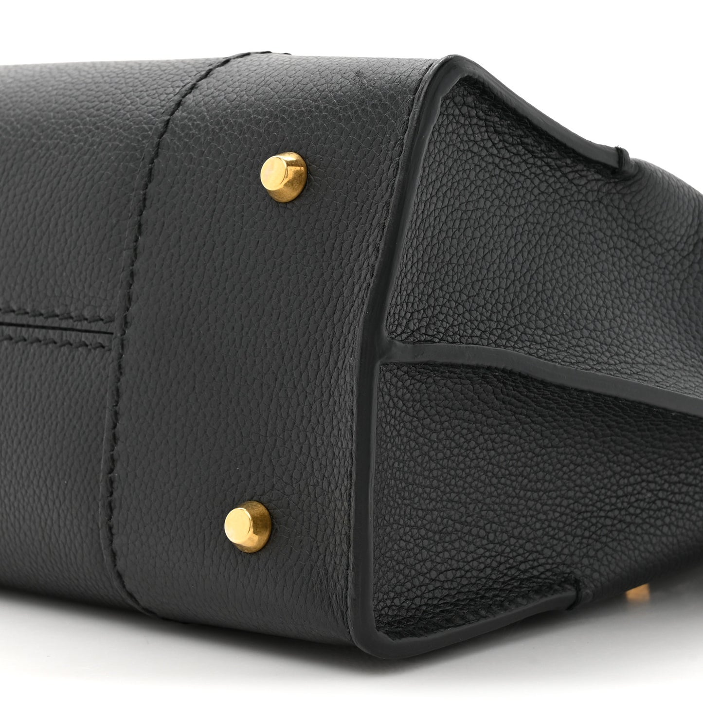 Grained Calfskin Small Legend Satchel Black