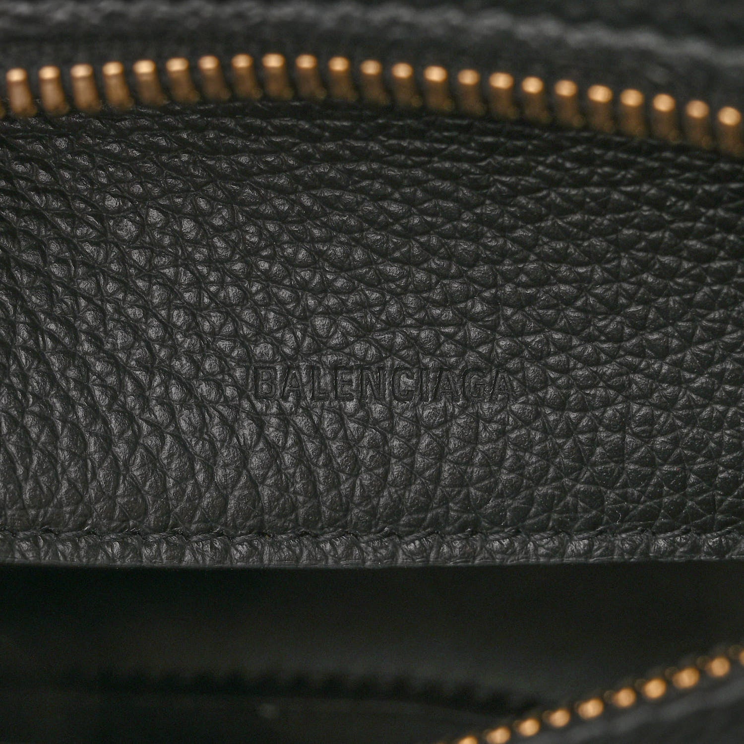 Balenciaga Grained Calfskin Neo Classic Gold Hardware Nano City Crossbody Black 6 of 10