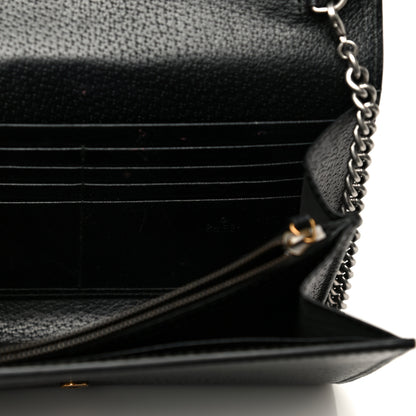 Gucci Calfskin Web Mini Dionysus Chain Wallet Black 13 of 14