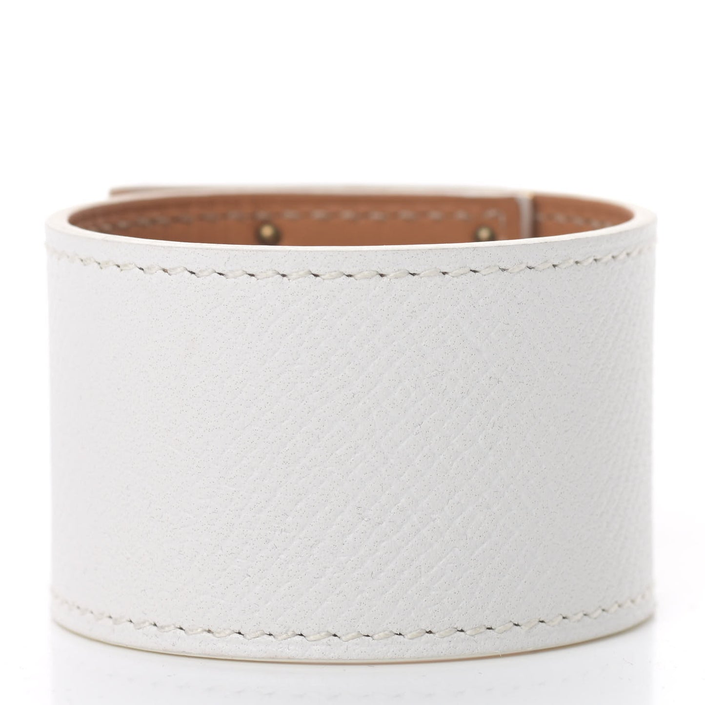 Epsom Kelly Dog Bracelet White