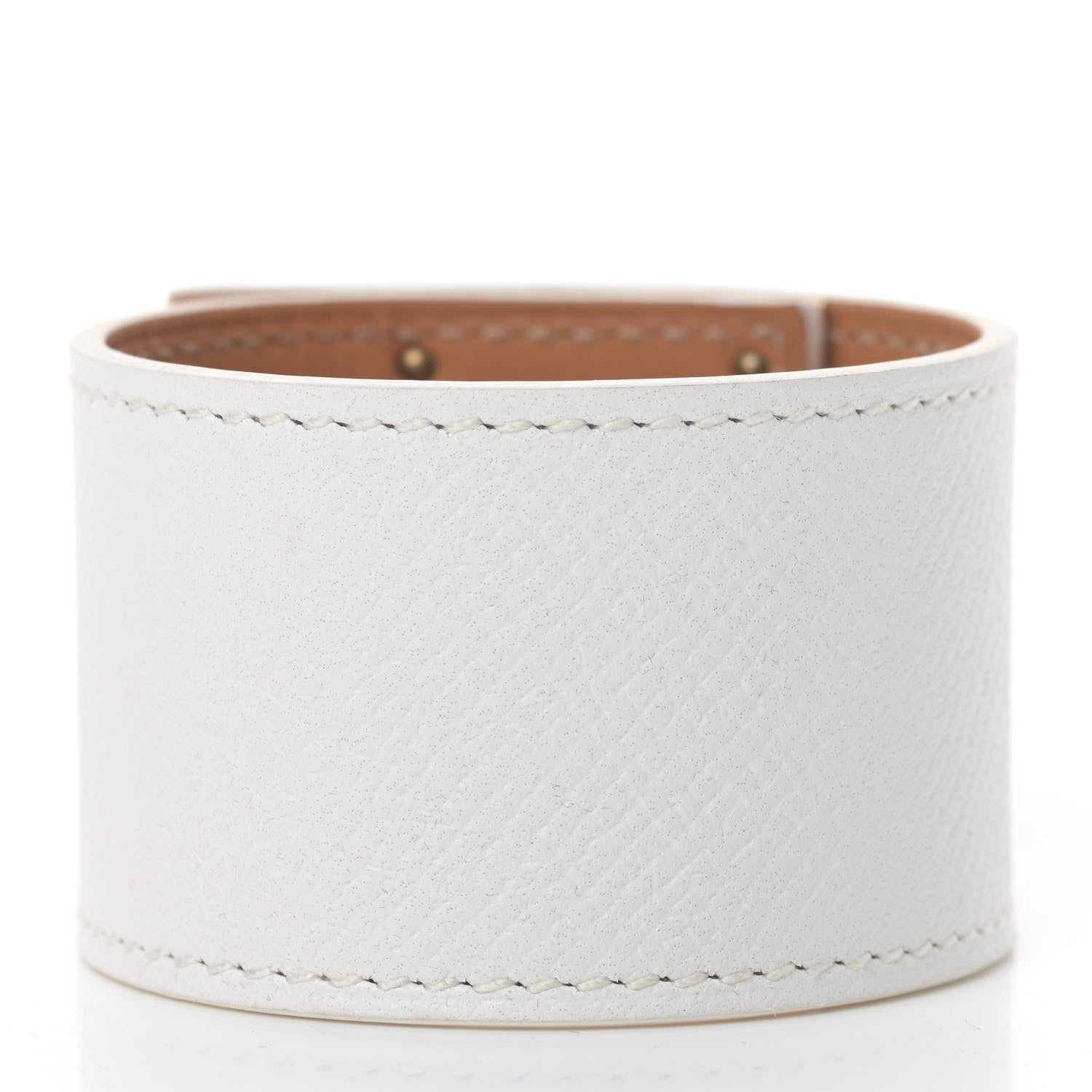 Hermes Epsom Kelly Dog Bracelet White 3 of 6