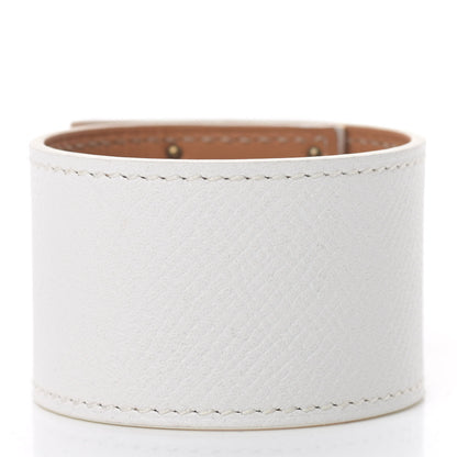 Hermes Epsom Kelly Dog Bracelet White 3 of 6