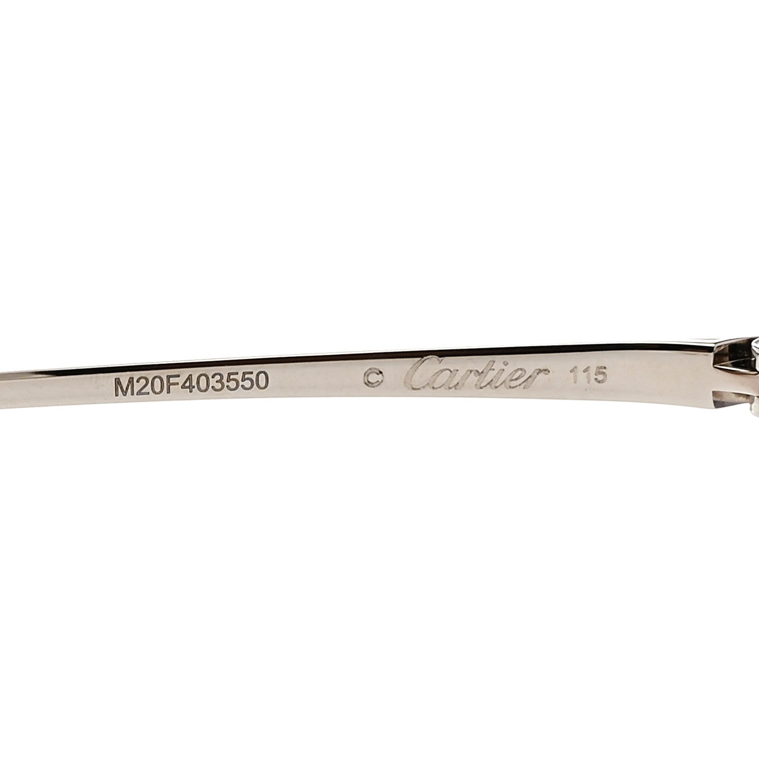 Cartier Panthere De Cartier Sunglasses CT0503S Silver 5 of 7