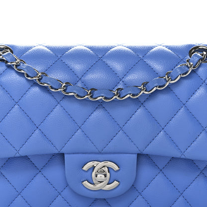 Chanel Caviar Quilted Small Double Flap Blue 7 of 11