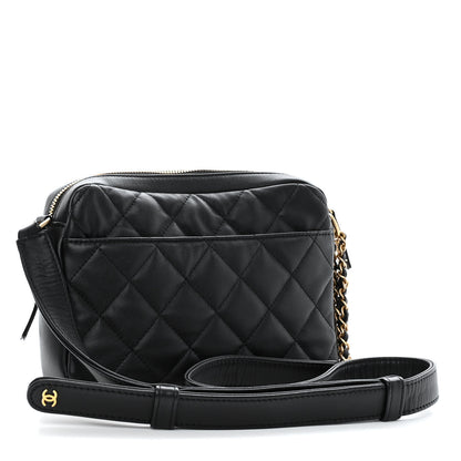 Chanel Calfskin Quilted Small Camera Case Black 3 of 11