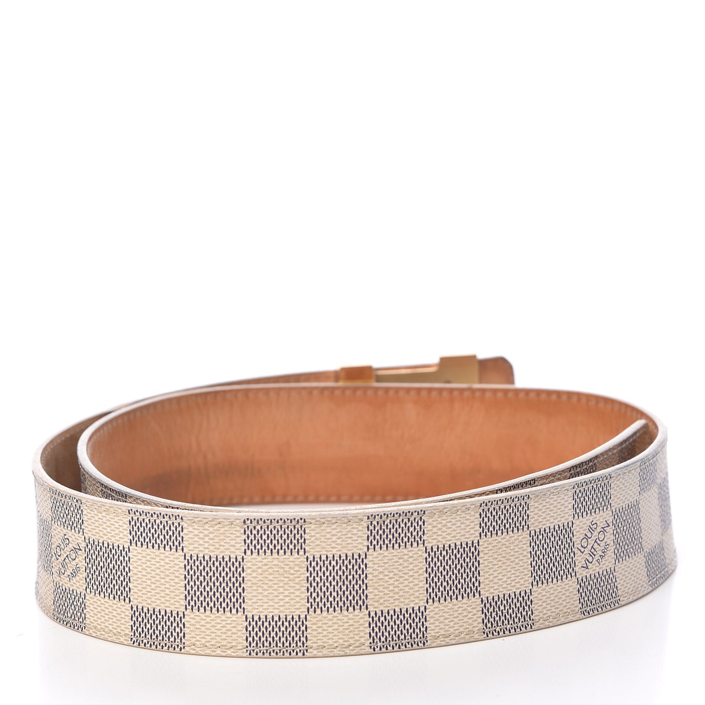 Damier Azur LV Initiales Belt 85 34