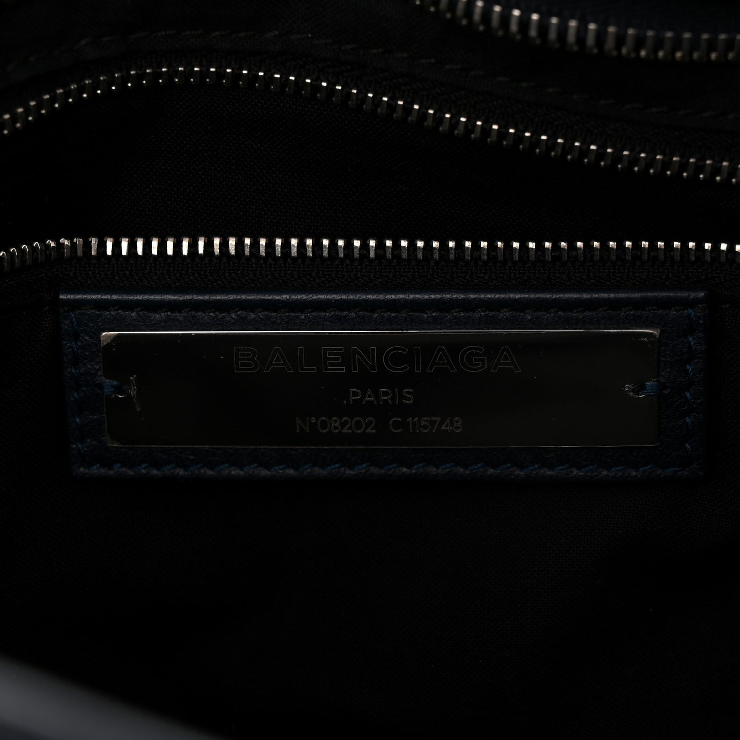 Agneau Classic Silver Hardware City Bleu Obscur