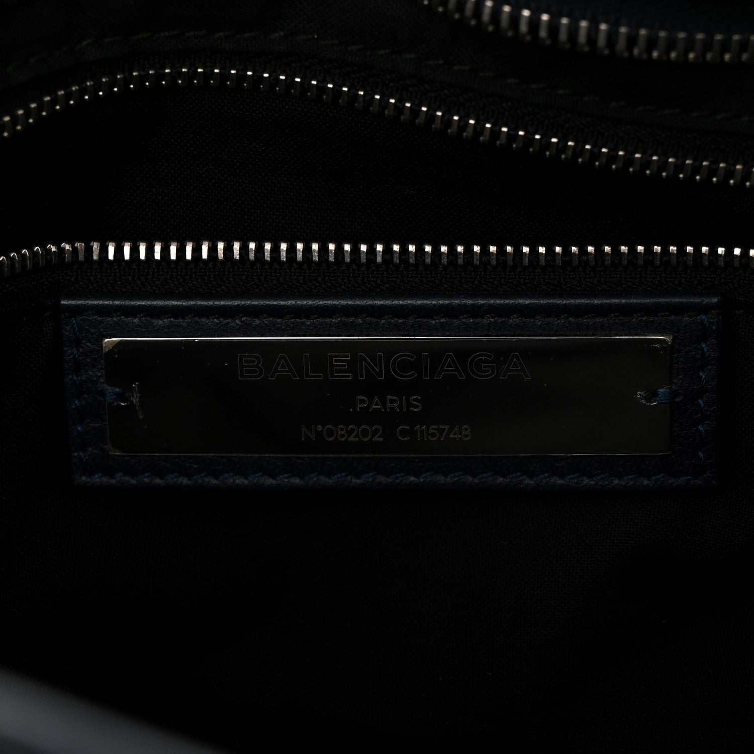 Balenciaga Agneau Classic Silver Hardware City Bleu Obscur 7 of 11