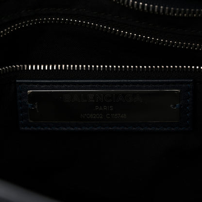 Balenciaga Agneau Classic Silver Hardware City Bleu Obscur 7 of 11